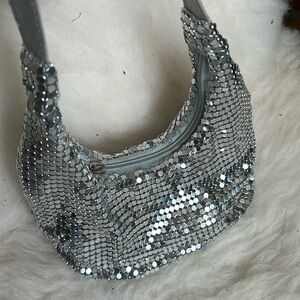 Silver sequence purse
